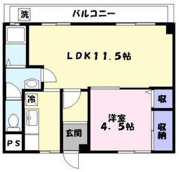 広畑駅 徒歩5分 3階の物件間取画像